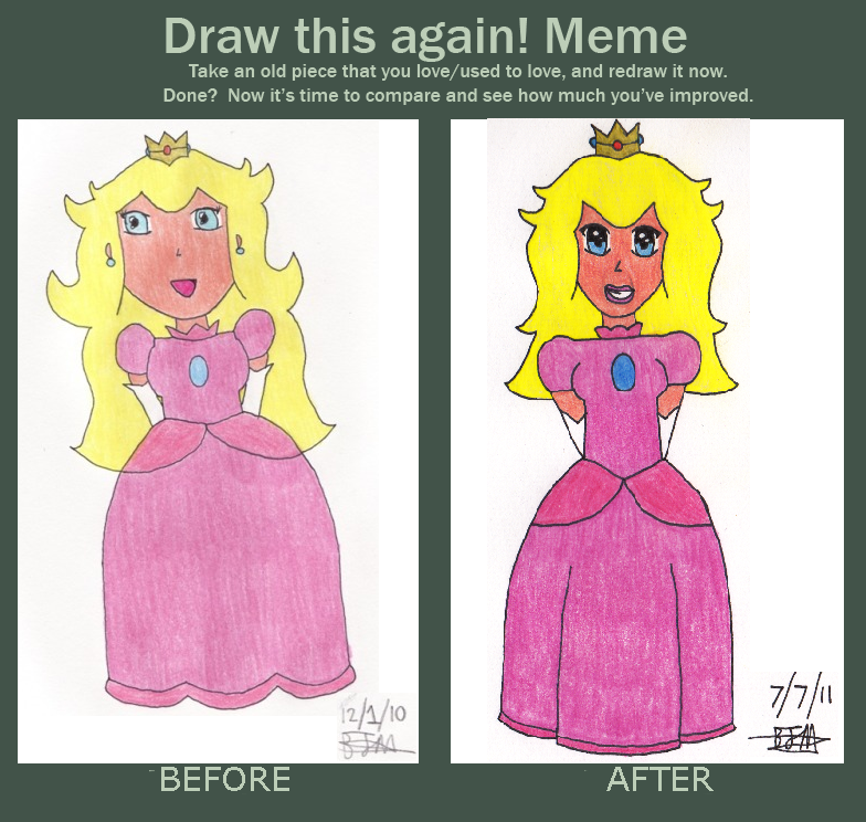 Peach Before and After