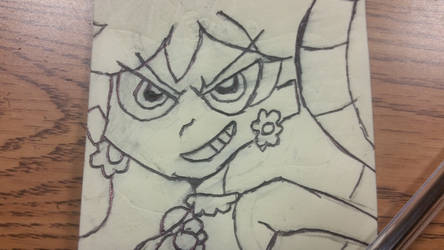 Princess Daisy on a Post-it