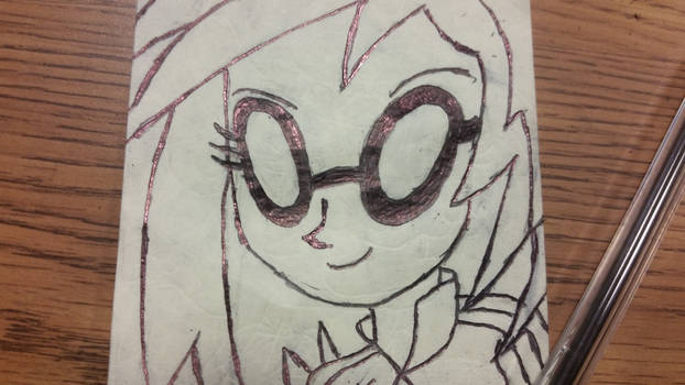 EQG Vinyl Scratch on a Post-it