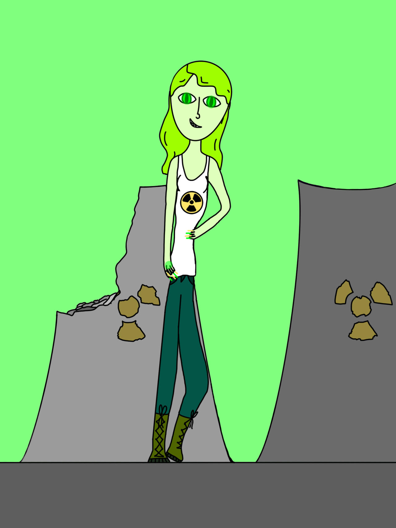 Radioactive Character Radioactivity by FamiliarDraws on DeviantArt