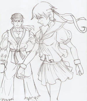 Sakura meet Ryu