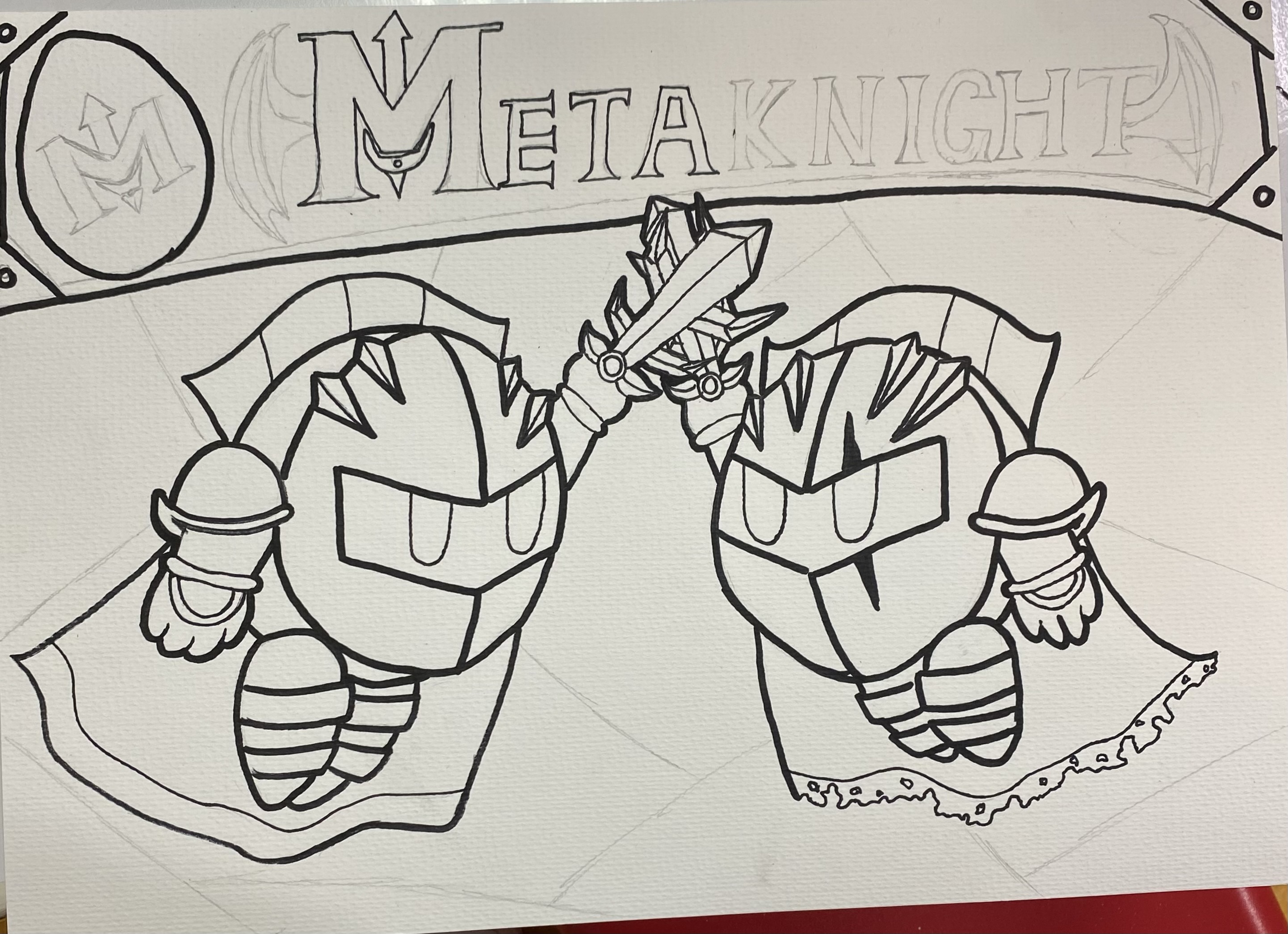 Meta Knight Drawing Tutorial Meta knight ( still drawing ) by IloveKABYIverymuch on DeviantArt