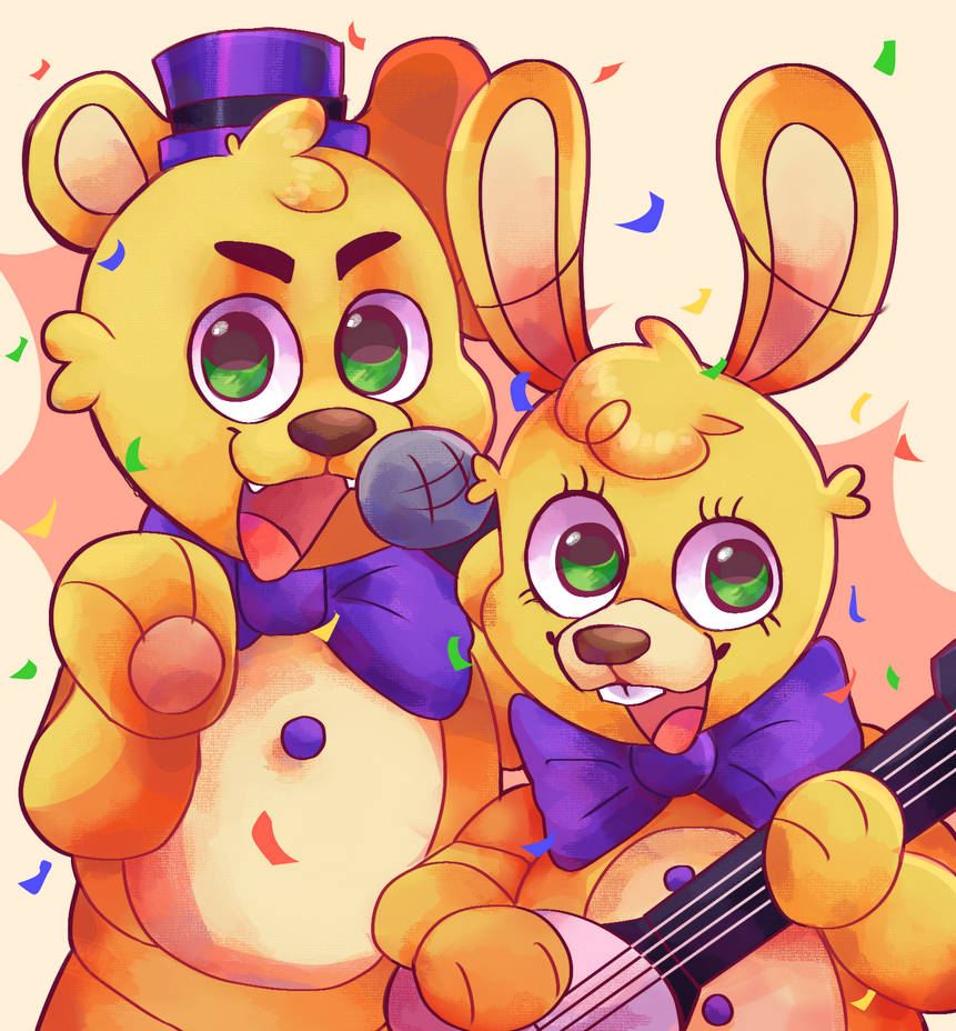Fredbear And Springbonnie!! by Boxcatz on DeviantArt