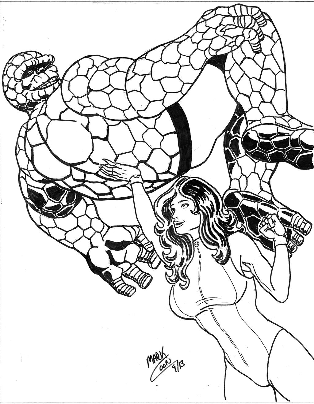 She-Hulk and The Thing inked