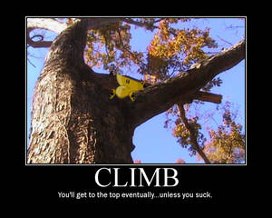 Climb motivation poster