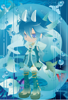 Anime Boy With Water Element Power by TheArtistForFun on DeviantArt
