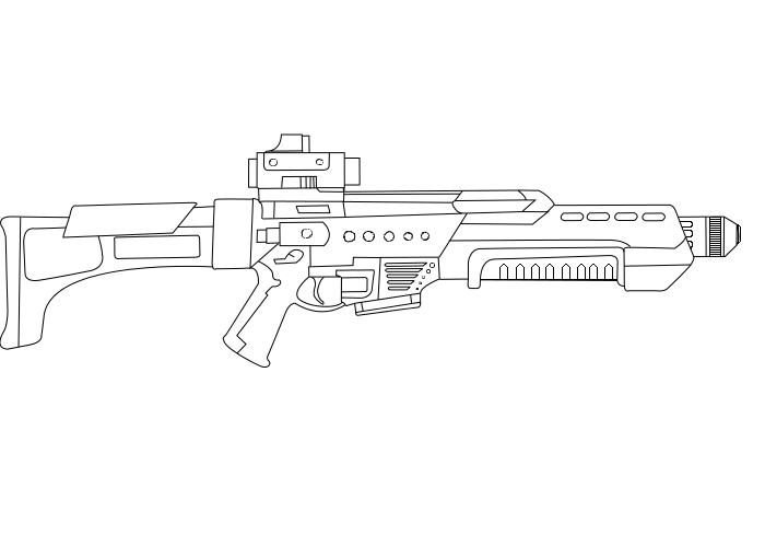 Blaster Rifle Drawing Blaster Rifle by Jtr556 on DeviantArt