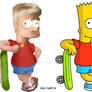 Bart Simpson real cartoon