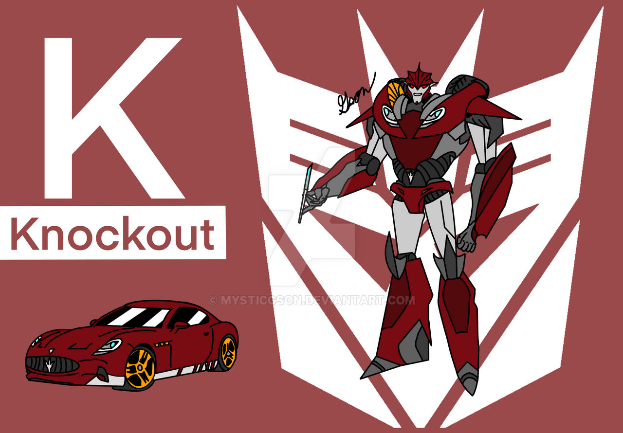 Transformers Fanart Alphabet Letter K - Knockout by MysticGson on ...