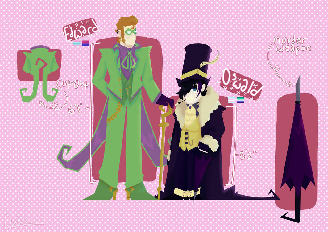 penguin and riddler redesigns by Dorianmustdie on DeviantArt