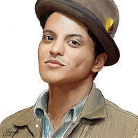 bruno mars digital painting