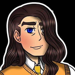 Adelbert with long hair