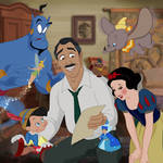 Walt Disney and his characters