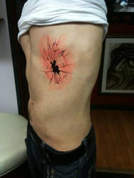 Bullet Hole Tattoo Stock Photo