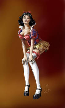 snow white pinup