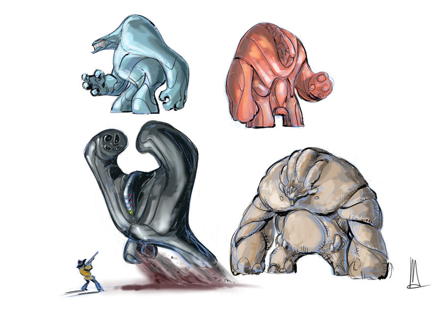 Deviantart Alien Types alien designs v2 by TheBeke on DeviantArt