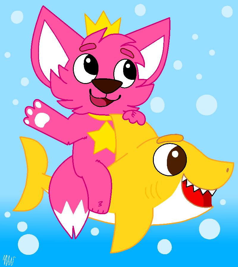 pinkfong and ollie (baby shark) by flutteryoshi952 on DeviantArt