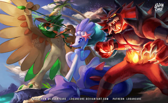 Decidueye, Incineroar, Primarina