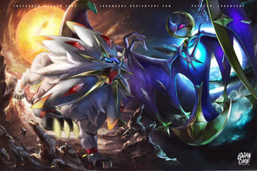 Solgaleo, Lunala Pokemon Sun and moon