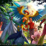 Blaziken, Gardevoir, Prinplup, Archeops, Breloom