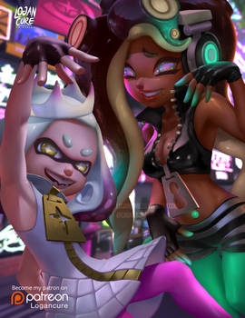 Marina  and Pearl Splatoon