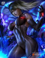 Dark zero suit Samus