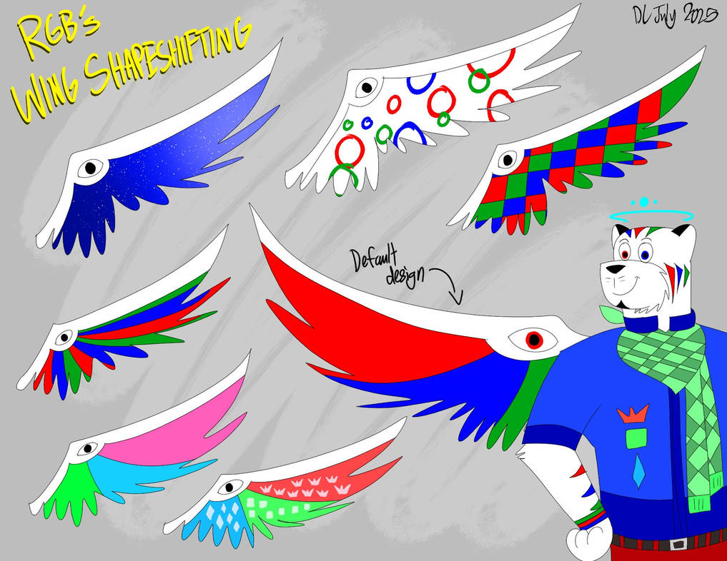 RGB Wing Shapeshifting by DavvyKat on DeviantArt