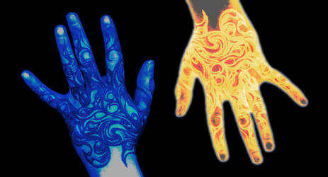 fire and ice hands