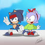 Kids in Sonic Mania style