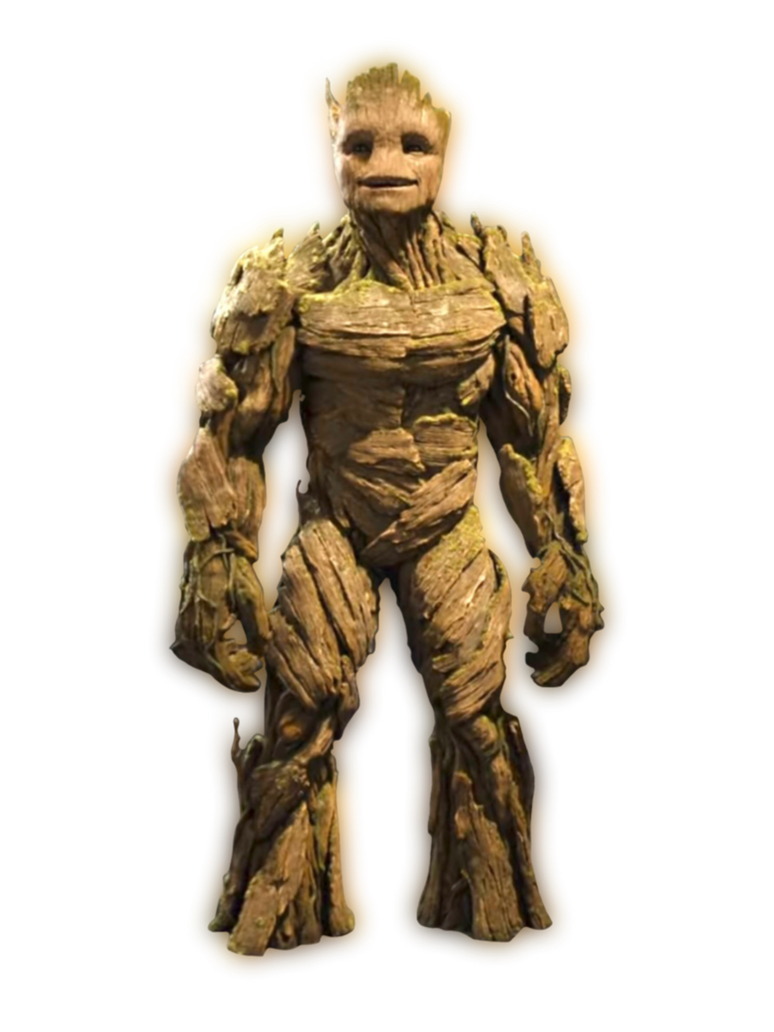 Groot PNG with blurred outline by sidewinder16 on DeviantArt