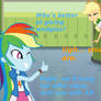 AppleJack gets a locker wedgie from Rainbow Dash