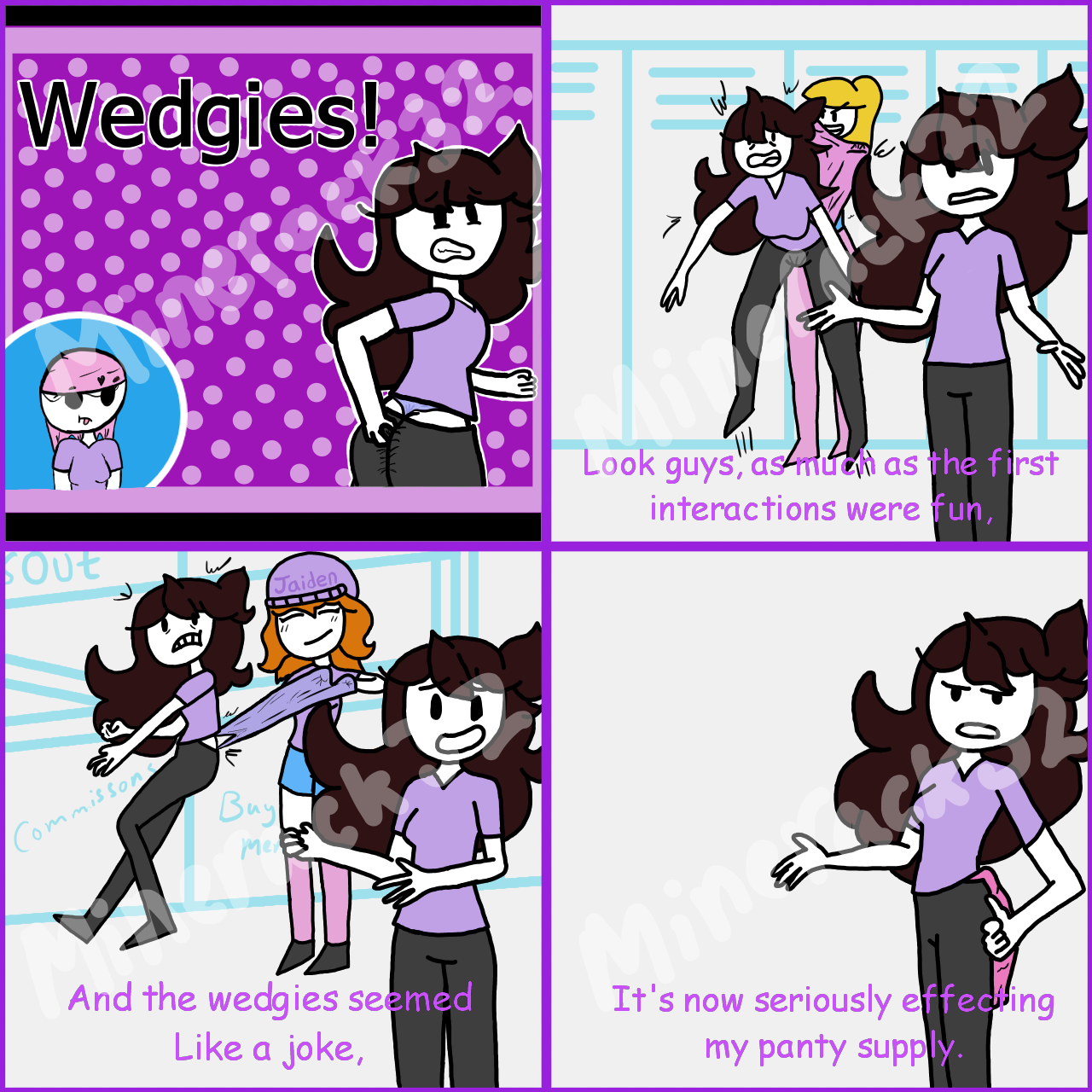 Jaiden Animations Wedgies! by minerack32 on DeviantArt