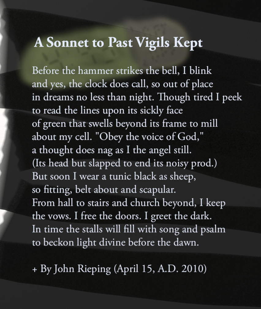 A Sonnet to Past Vigils Kept