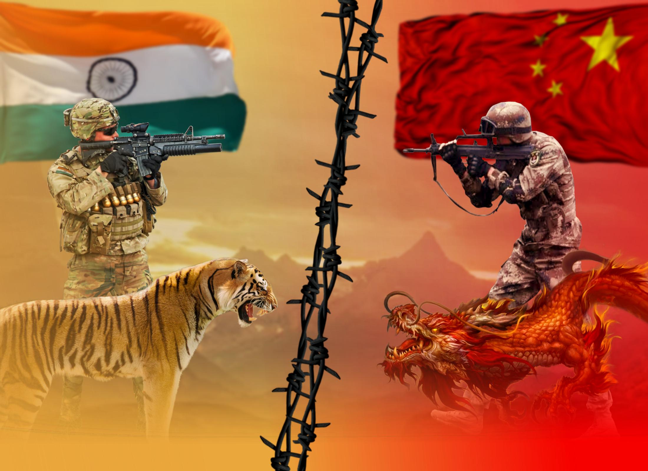india vs china concept by ksame on deviantart
