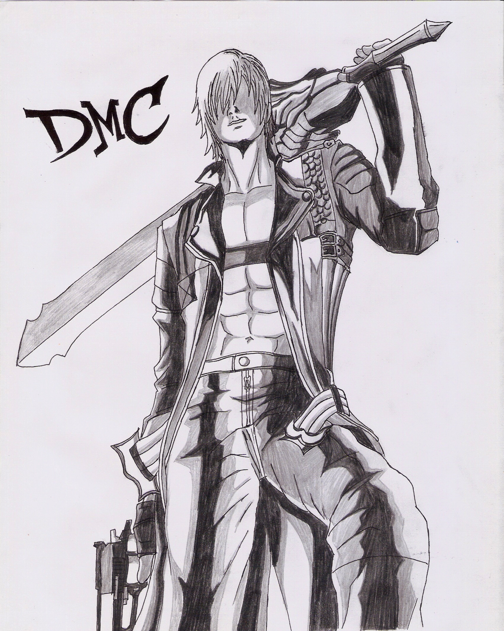 Данте рисунок. Dante DMC. Данте из Devil May Cry. Данте ДМС карандашом. Данте Devil May Cry рисунок карандашом.