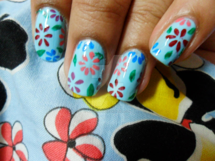 Flowers Nail Art