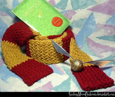 Gryffindor Scarf 1 + Quidditch n Snitch