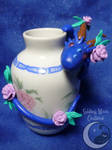 Rosie Vase Dragon by SmilingMoonCreations