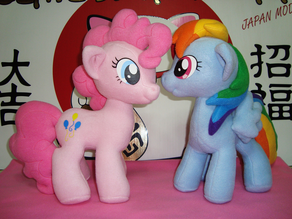 Pinkie Pie and Rainbow Dash Plushies