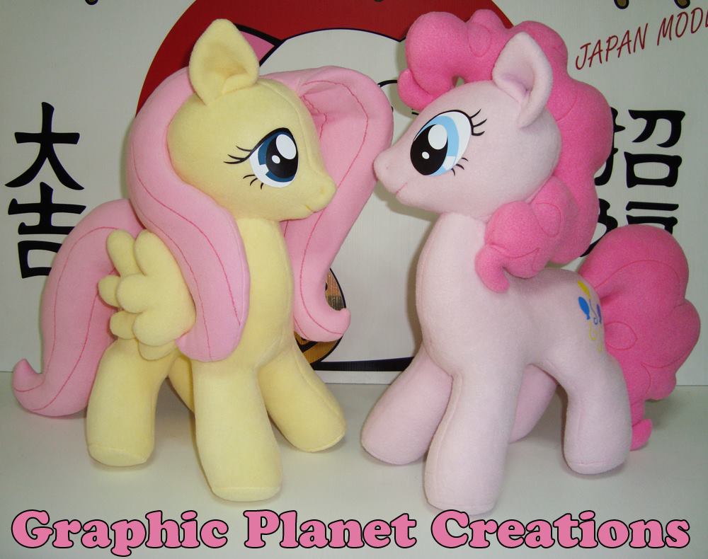 Fluttershy and Pinkie Pie Plushies