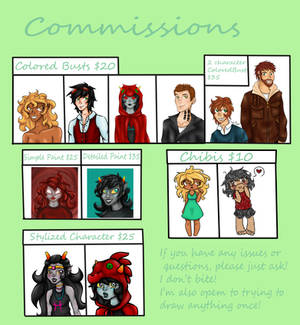 Oh look. Commissions.