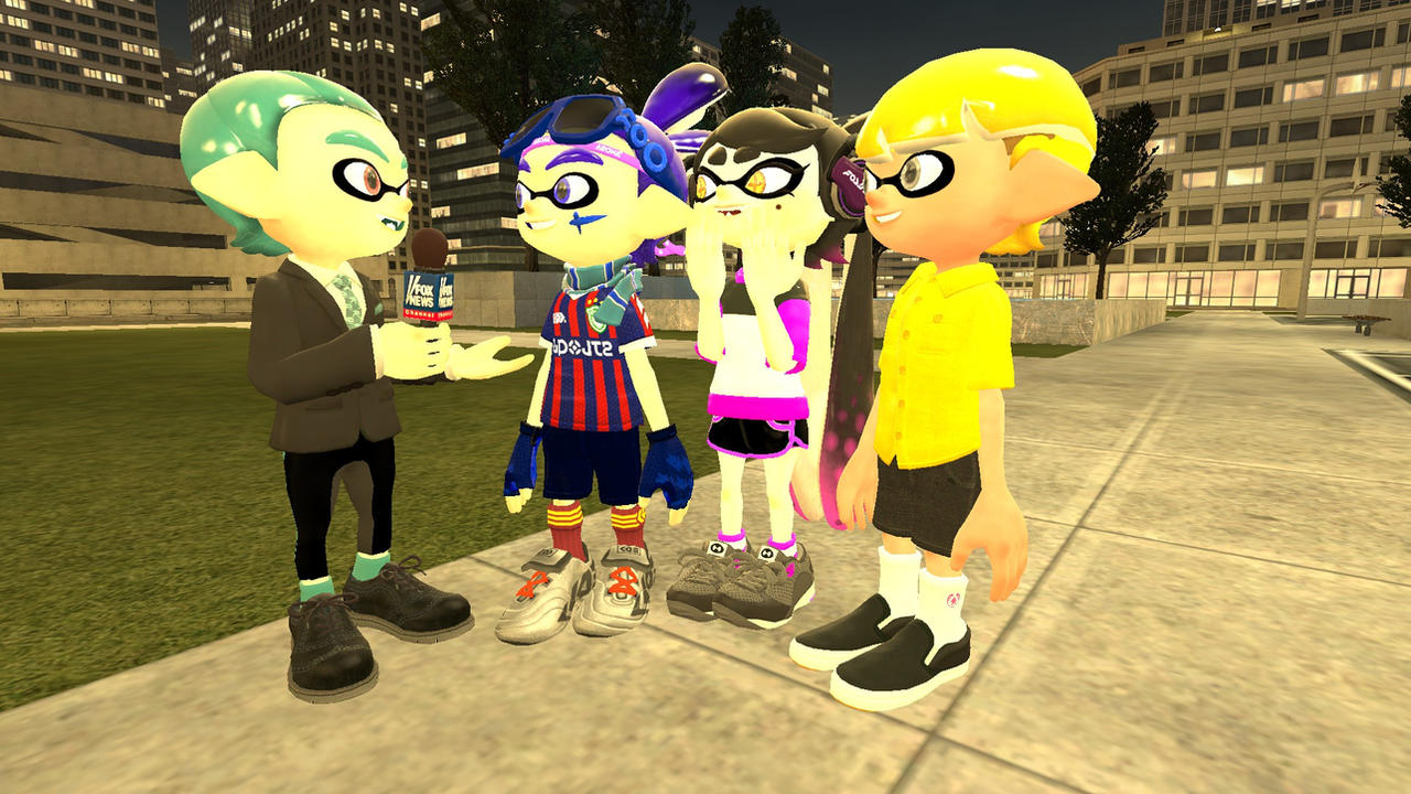Splatoon Characters Reporters News Reporter On Intreview by symonjoestar on DeviantArt