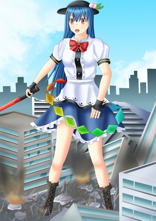 Giant Tenshi rampage! by swallowjp on DeviantArt