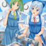 Giant Cirno and Daiyousei