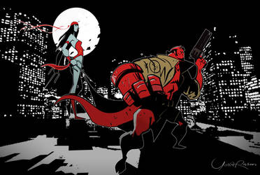 Hellboy and Elektra