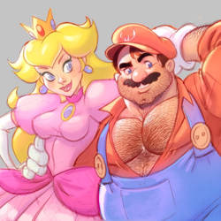 Mario and Princess Peach