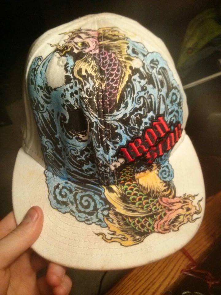 My Koi Fish Skull Iron Star Hat Colored