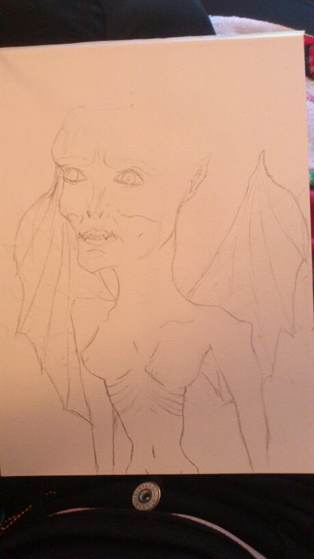 Demonic Angel Sketch