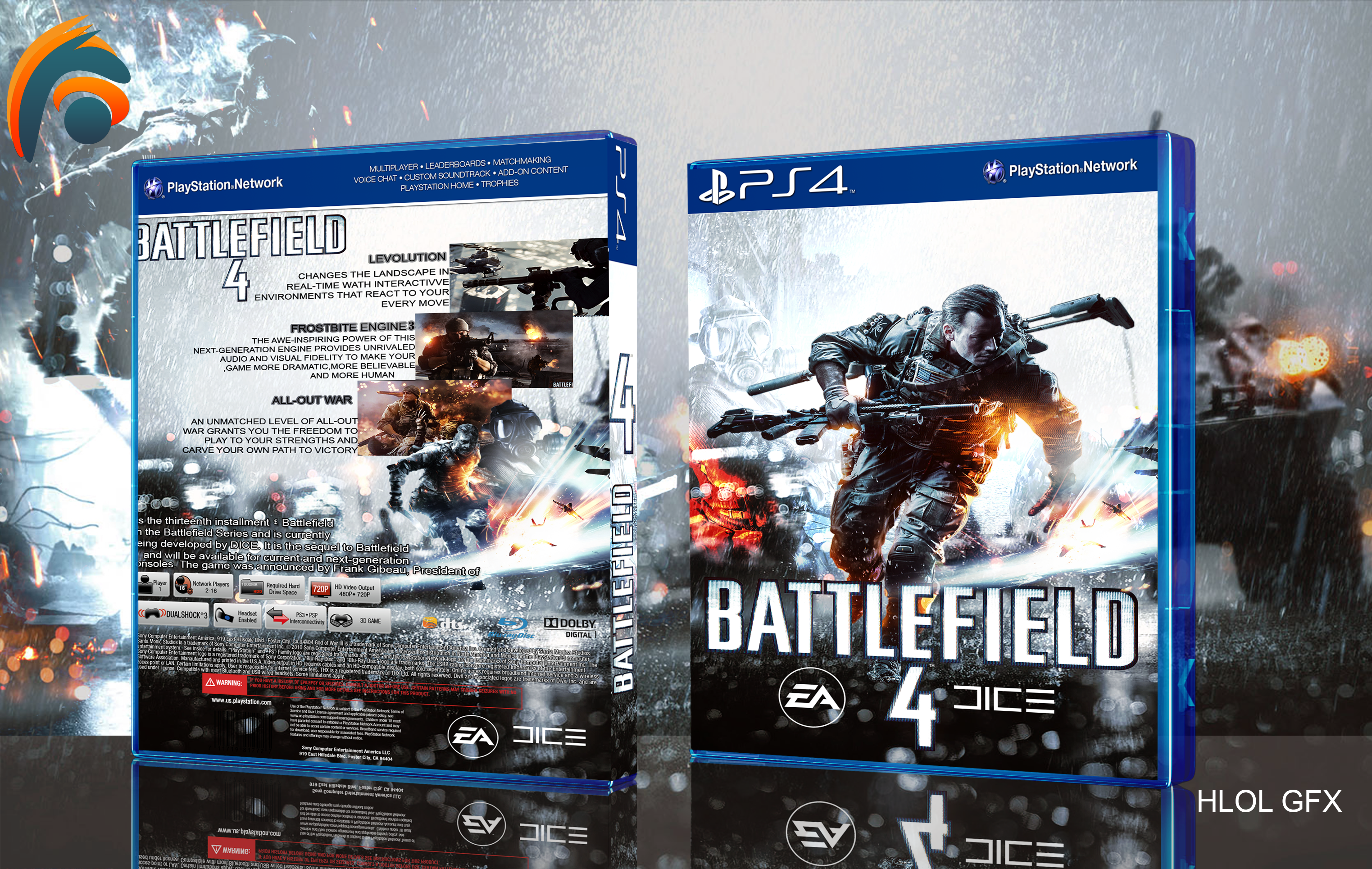 Battlefield 4 Premium Edition PC Box Art Cover by Reza05