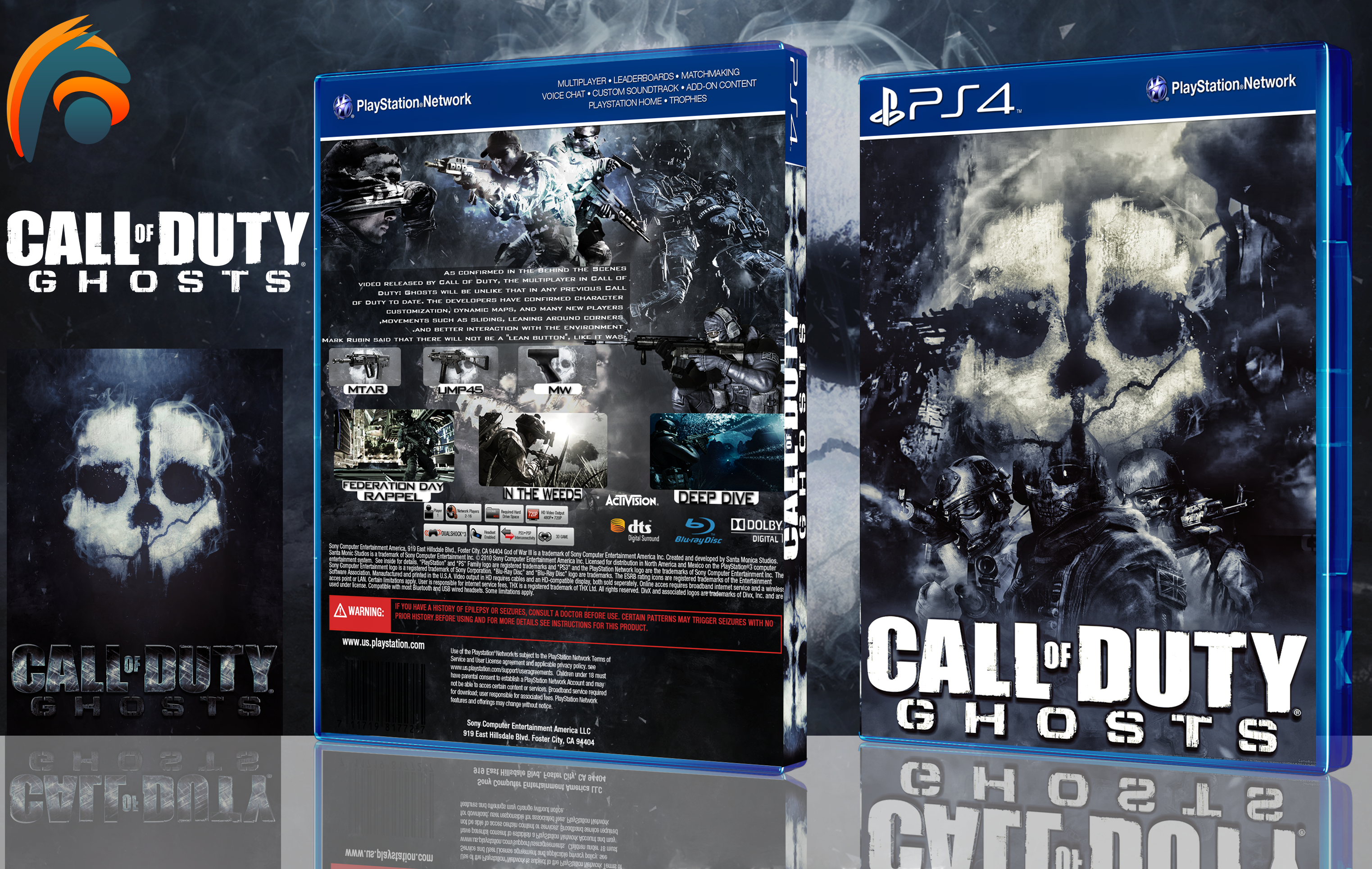 call of duty ghosts box cover ps4 by hohogfx on DeviantArt